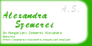 alexandra szemerei business card